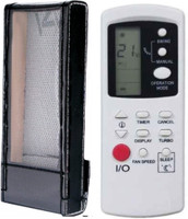 LUNAGARIYA Protective Cover for HAIER AC Remote Cover ,PU Leather Cover Holder Ac Remote Controller(Black)
