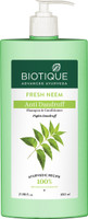 BIOTIQUE FRESH NEEM Anti Dandruff Shampoo & Conditioner(650 ml)