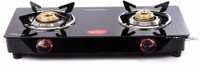 Pigeon Popular 2 Burner Glass Cooktop Glass Manual Gas Stove(2 Burners)