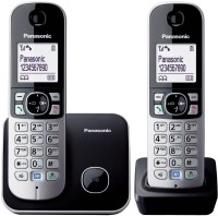 Panasonic KX TG 6812 Cordless Landline Phone(Silver, Black)