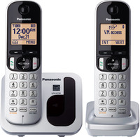 Panasonic KX-TGC212 Cordless Landline Phone(Silver, White, Black)