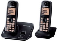 View Panasonic KXTG-3712 Cordless Landline Phone(Black) Home Appliances Price Online(Panasonic)