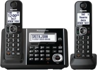 View Panasonic KX-TFG342B Corded & Cordless Landline Phone(Black) Home Appliances Price Online(Panasonic)