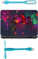 Print Shapes Colourfull hearts Combo Set(Multicolor)   Laptop Accessories  (Print Shapes)
