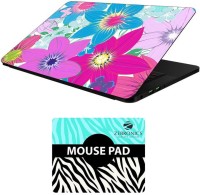 FineArts Floral - LS5649 Laptop Skin and Mouse Pad Combo Set(Multicolor)   Laptop Accessories  (FineArts)