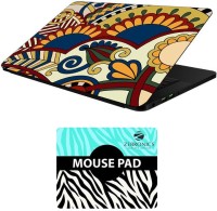 FineArts Floral - LS5608 Laptop Skin and Mouse Pad Combo Set(Multicolor)   Laptop Accessories  (FineArts)