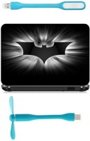 Print Shapes Black & white batman logo Combo Set(Multicolor)   Laptop Accessories  (Print Shapes)