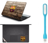Namo Arts Laptop Skins with Track Pad Skin and USB Led Light LISLEDHQ1054 Combo Set(Multicolor)   Laptop Accessories  (Namo Arts)