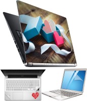 FineArts Heart H06 4 in 1 Laptop Skin Pack with Screen Guard, Key Protector and Palmrest Skin Combo Set(Multicolor)   Laptop Accessories  (FineArts)