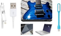Print Shapes Blue Guitar small 2 Combo Set(Multicolor)   Laptop Accessories  (Print Shapes)