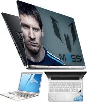 FineArts Messi Logo 4 in 1 Laptop Skin Pack with Screen Guard, Key Protector and Palmrest Skin Combo Set(Multicolor)   Laptop Accessories  (FineArts)