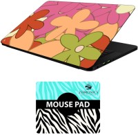 FineArts Floral - LS5636 Laptop Skin and Mouse Pad Combo Set(Multicolor)   Laptop Accessories  (FineArts)