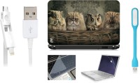 Print Shapes Owl and Cat Combo Set(Multicolor)   Laptop Accessories  (Print Shapes)