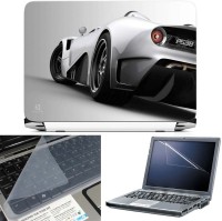 FineArts Car Back 3 in 1 Laptop Skin Pack With Screen Guard & Key Protector Combo Set(Multicolor)   Laptop Accessories  (FineArts)