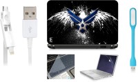 Print Shapes White blue Eagle Combo Set(Multicolor)   Laptop Accessories  (Print Shapes)