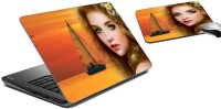 meSleep Sea Laptop Skin and Mouse Pad 39 Combo Set(Multicolor)   Laptop Accessories  (meSleep)