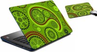 meSleep Paisely Laptop Skin And Mouse Pad 320 Combo Set(Multicolor)   Laptop Accessories  (meSleep)