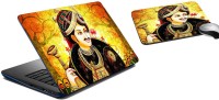 meSleep Mughal King Laptop Skin and Mouse Pad 147 Combo Set(Multicolor)   Laptop Accessories  (meSleep)