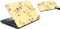 meSleep Floral Laptop Skin and Mouse Pad 100 Combo Set(Multicolor)   Laptop Accessories  (meSleep)