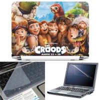 FineArts Croods 3 in 1 Laptop Skin Pack With Screen Guard & Key Protector Combo Set(Multicolor)   Laptop Accessories  (FineArts)