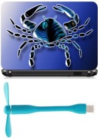 Print Shapes cancer the crab Combo Set(Multicolor)   Laptop Accessories  (Print Shapes)