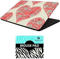 FineArts Floral - LS5577 Laptop Skin and Mouse Pad Combo Set(Multicolor)   Laptop Accessories  (FineArts)