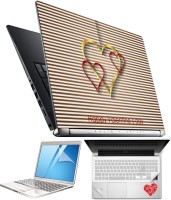 FineArts Heart H053 4 in 1 Laptop Skin Pack with Screen Guard, Key Protector and Palmrest Skin Combo Set(Multicolor)   Laptop Accessories  (FineArts)