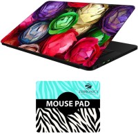 FineArts Floral - LS5555 Laptop Skin and Mouse Pad Combo Set(Multicolor)   Laptop Accessories  (FineArts)