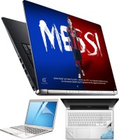 FineArts Messi Red Blue 4 in 1 Laptop Skin Pack with Screen Guard, Key Protector and Palmrest Skin Combo Set(Multicolor)   Laptop Accessories  (FineArts)