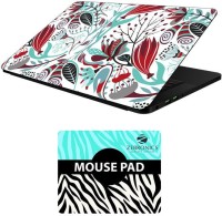 FineArts Floral - LS5644 Laptop Skin and Mouse Pad Combo Set(Multicolor)   Laptop Accessories  (FineArts)