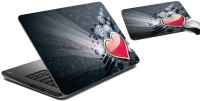 meSleep Abstract Heart Laptop Skin and Mouse Pad 12 Combo Set(Multicolor)   Laptop Accessories  (meSleep)