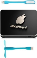 Print Shapes Think different with apple wide Combo Set(Multicolor)   Laptop Accessories  (Print Shapes)