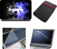 Namo Art Laptop Accessories Ducati Flames 4in1 14.1 Combo Set(MultiColour)   Laptop Accessories  (Namo Art)