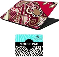 FineArts Floral - LS5547 Laptop Skin and Mouse Pad Combo Set(Multicolor)   Laptop Accessories  (FineArts)