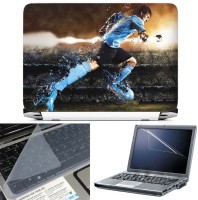 FineArts Lionel Messi 5 3 in 1 Laptop Skin Pack With Screen Guard & Key Protector Combo Set(Multicolor)   Laptop Accessories  (FineArts)