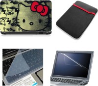 Namo Art Laptop Accessories Hello Kitty 4in1 14.1 Combo Set(MultiColour)   Laptop Accessories  (Namo Art)