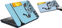 meSleep Blue Elephant Lamp Laptop Skin and Mouse Pad 157 Combo Set(Multicolor)   Laptop Accessories  (meSleep)