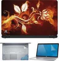 View FineArts Burning Leaves 4 in 1 Laptop Skin Pack with Screen Guard, Key Protector and Palmrest Skin Combo Set(Multicolor) Laptop Accessories Price Online(FineArts)