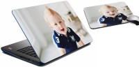 meSleep Crawl baby Laptop Skin And Mouse Pad 321 Combo Set(Multicolor)   Laptop Accessories  (meSleep)