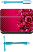 Print Shapes Pink circle Abstract Combo Set(Multicolor)   Laptop Accessories  (Print Shapes)