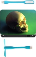 Print Shapes Yellow Skull Combo Set(Multicolor)   Laptop Accessories  (Print Shapes)
