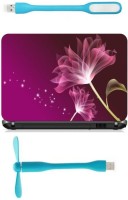 Print Shapes 3d pink flower Combo Set(Multicolor)   Laptop Accessories  (Print Shapes)