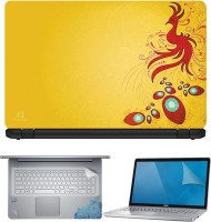 FineArts Peacock Artistic 4 in 1 Laptop Skin Pack with Screen Guard, Key Protector and Palmrest Skin Combo Set(Multicolor)   Laptop Accessories  (FineArts)
