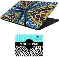 FineArts Floral - LS5617 Laptop Skin and Mouse Pad Combo Set(Multicolor)   Laptop Accessories  (FineArts)