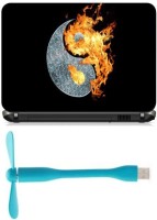 Print Shapes Burning ying yang Combo Set(Multicolor)   Laptop Accessories  (Print Shapes)