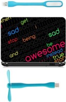 Print Shapes Colorfull funny typography Combo Set(Multicolor)   Laptop Accessories  (Print Shapes)