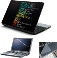 View Namo Art 3in1 Laptop Skins with Screen Guard and Key Protector HQ1016 Combo Set(Multicolor) Laptop Accessories Price Online(Namo Art)