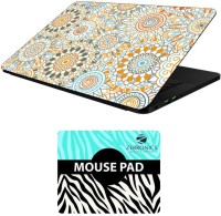 FineArts Floral - LS5561 Laptop Skin and Mouse Pad Combo Set(Multicolor)   Laptop Accessories  (FineArts)