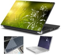 Print Shapes Green flower Combo Set(Multicolor)   Laptop Accessories  (Print Shapes)