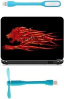Print Shapes Red lion face Combo Set(Multicolor)   Laptop Accessories  (Print Shapes)
